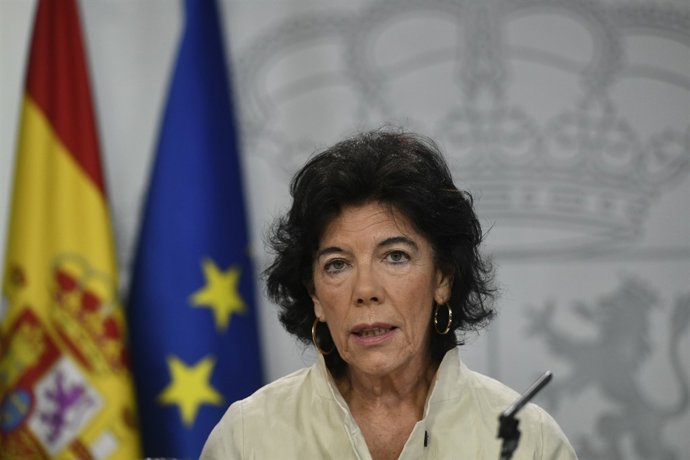Roda de premsa de la portaveu del Govern, Isabel Celaá