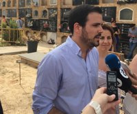 Garzón dice que el Gobierno "se equivocaría gravemente si mantiene la línea del PP de proteger a la monarquía corrupta"