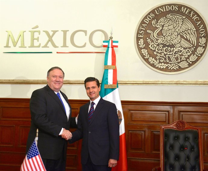 Mike Pompeo y Enrique Peña Nieto