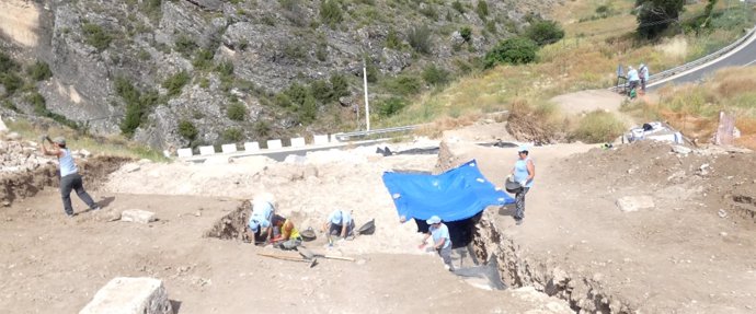 Excavaciones de las Termas Romanas en Valeria (Cuenca)