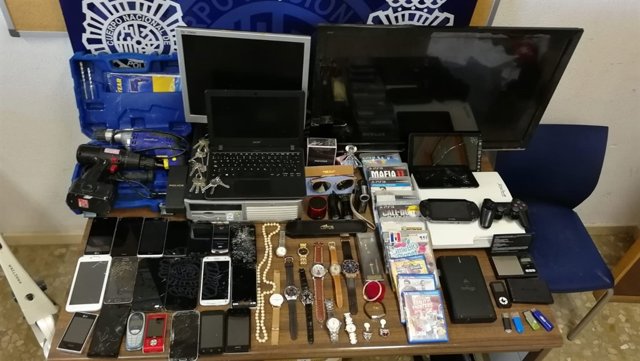 Robos viviendas málaga efectos sustraídos policía nacional