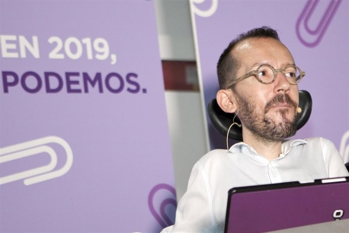 El secretario de Organización de Podemos, Pablo Echenique