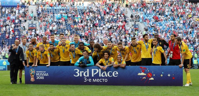 La selección belga finaliza tercera en el Mundial de Rusia