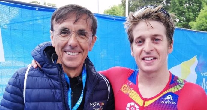 El español Pablo Dapena, campeón del mundo de triatlón larga distancia en Fyn