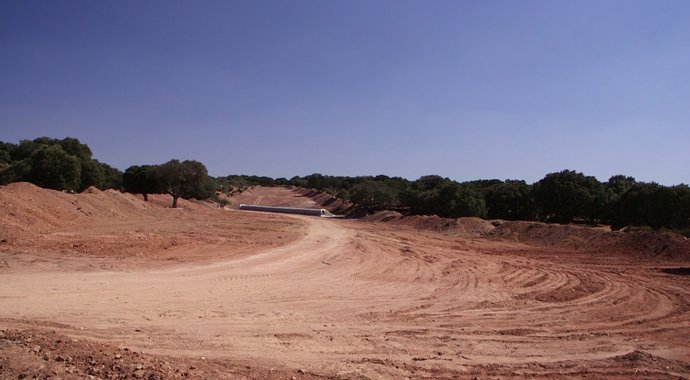 Apertura de pista para la mina de Retortillo (Salamanca)