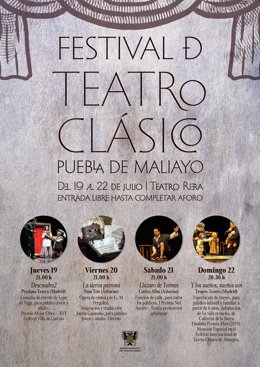 Cartel del Festival de Teatro Clásico.