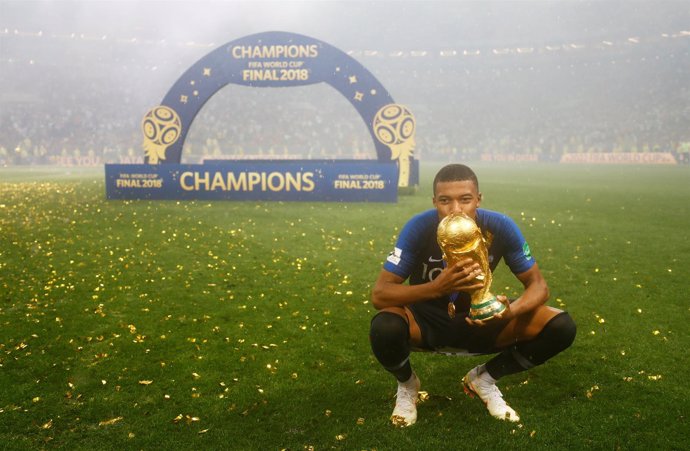 El jugador de la selección francesa Kylian Mbappé