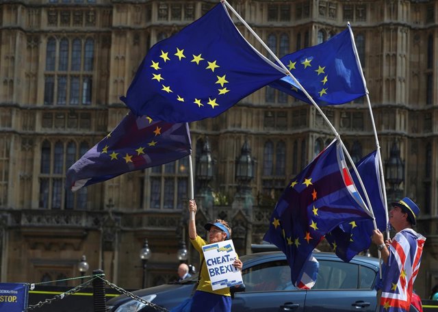 Manifestantes contra el Brexit en Londres