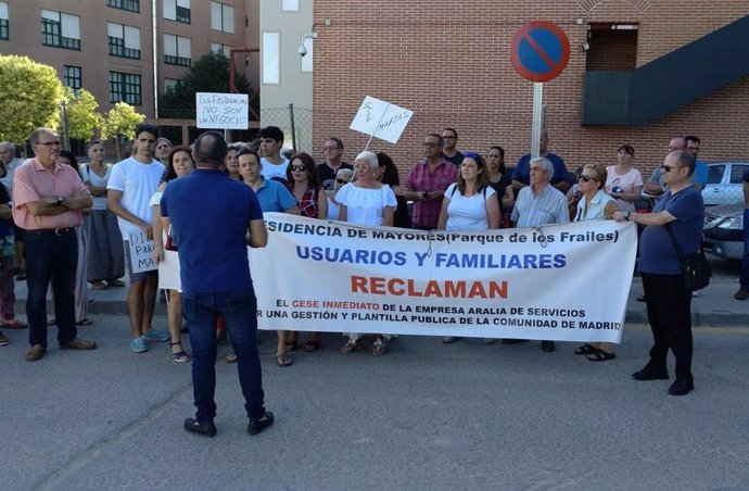 Manifestación de una residencia de Leganés