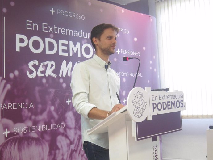 Secretario general de Podemos Extremadura, Álvaro Jaén    