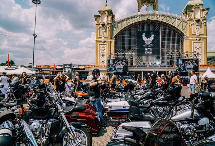 Imagen de la celebración del 115 aniversario de Harley-Davidson