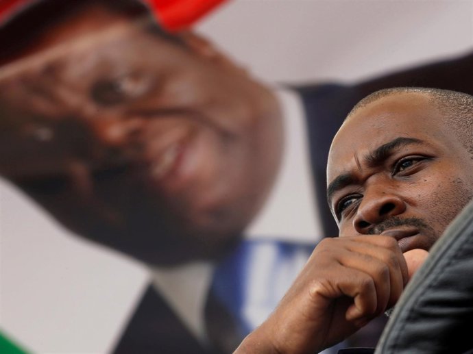 Nelson Chamisa, líder del MDC y candidato a la Presidencia de Zimbabue