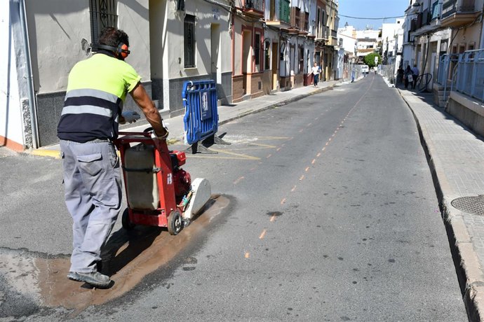 Obras en la calle Clara Campoamor
