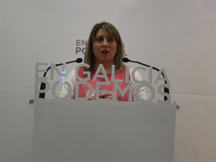 La secretaria xeral de Podemos Galicia, Carmen Santos