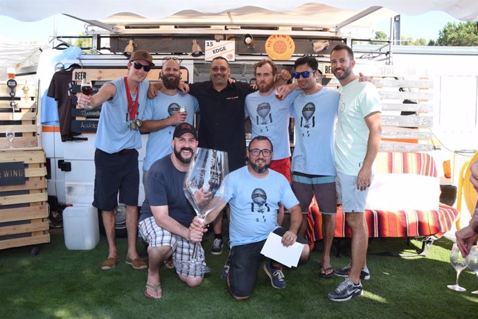 Equipo de Edge Brewing, ganadores del IV Campeonato Nacional de Cerveza