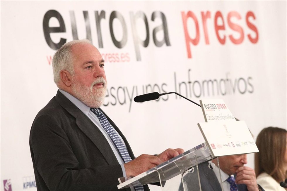 Desayuno Informativo de Europa Press en Madrid con Miguel Arias Cañete