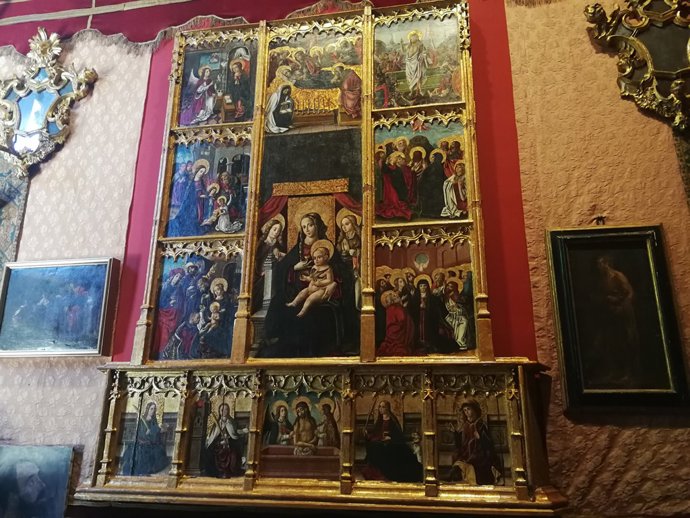 El 'Retablo de los siete gozos' en Casa Museo Benlliure, tras su restauración