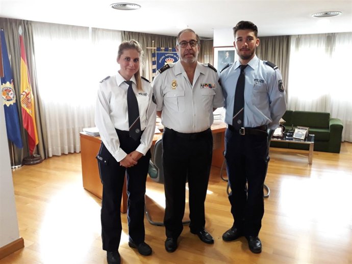 Los inspectores de la policía de Krefeld que harán prácticas en Palma