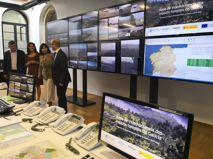 Centro de coordinación de la red de vigilancia contra incendios