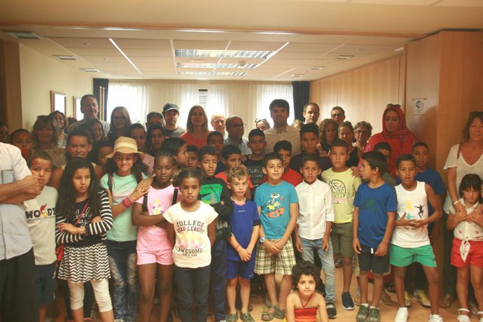 Visita de los niños saharauis a la FNMC.
