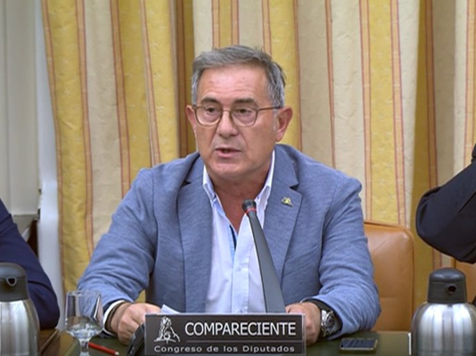 El jefe de maquinistas José Ramón Iglesias Mazaira, en el Congreso