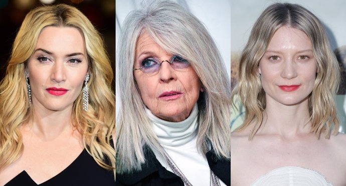 De izquierda a derecha: Kate Winslet, Diane Keaton y Mia Wasikowska 