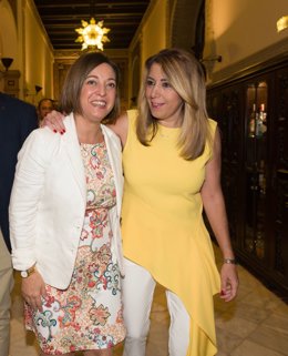 Isabel Ambrosio junto a Susana Díaz