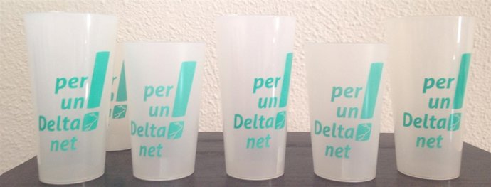 El Parc Natural del Delta del Ebre distribuye 6.500 vasos reutilizables