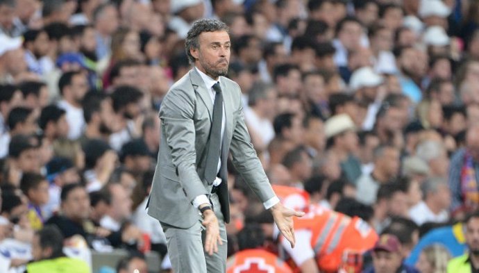 El entrenador del FC Barcelona, Luis Enrique Martínez