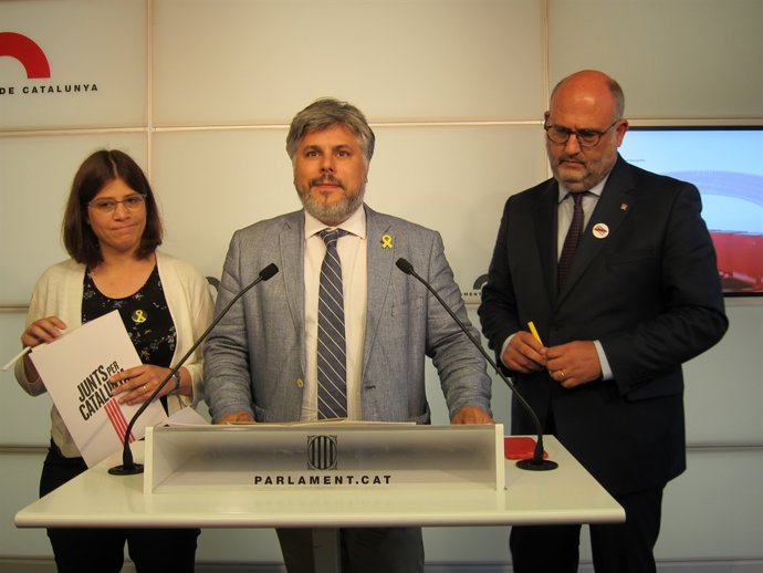 Eduard Pujol, Albert Batet i Gemma Geis (JxCat)