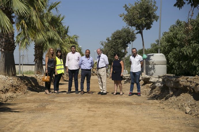 Visita de la Diputación de Sevilla a La Algaba