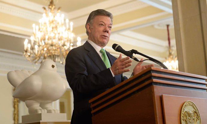 El presidente de Colombia, Juan Manuel Santos