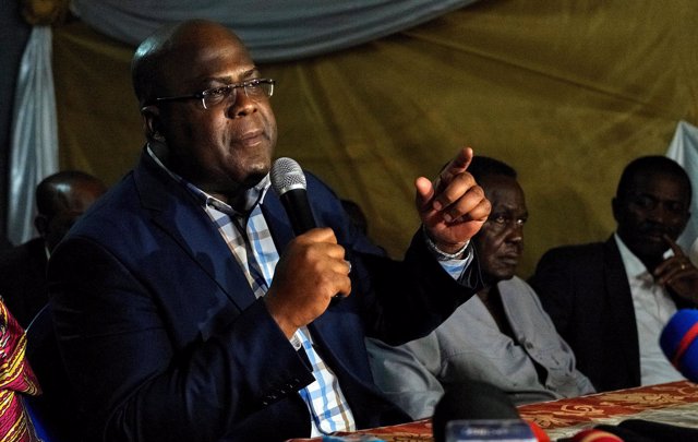 El líder del partido opositor UDPS de RDC, Felix Tshisekedi