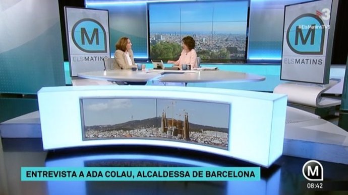 L'alcaldessa de Barcelona, Ada Colau, a TV3