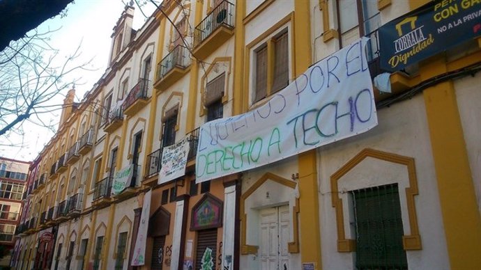 Edificios ocupados en Sevilla de la denominada 'corrala Dignidad'