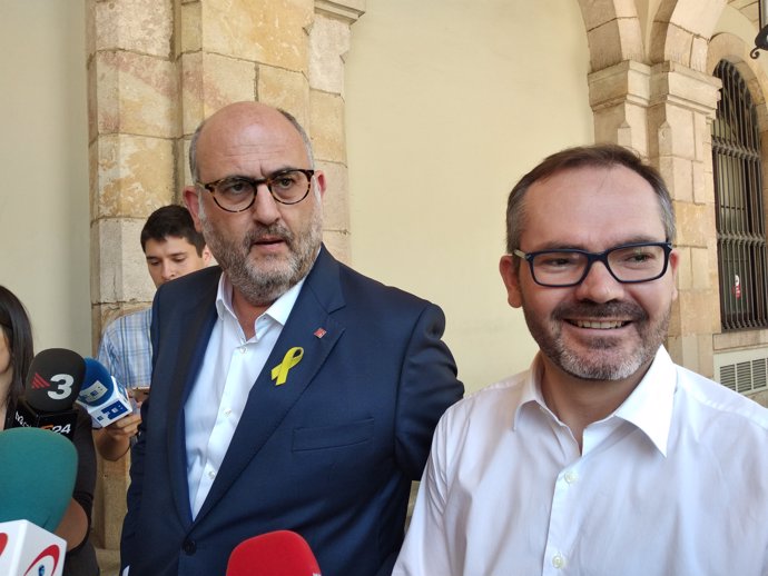 E. Pujol i Josep Costa, vicepresident primer del Parlament