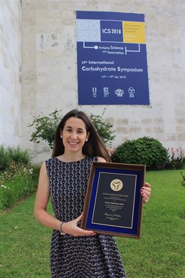 Nuria Martínez, con el premio