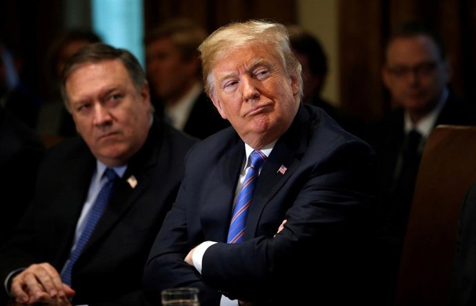 Donald Trump y Mike Pompeo