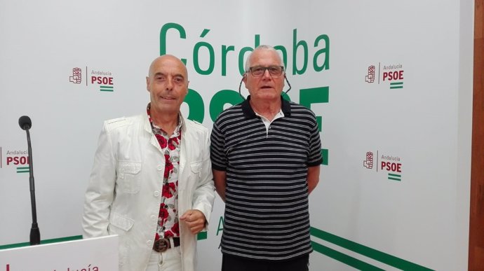 Hurtado y Toledo en la sede del PSOE de Córdoba