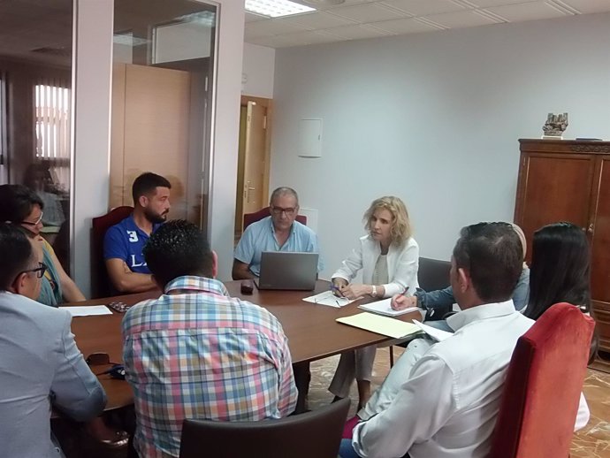 Reunión entre Agelepe y la subdelegada del Gobierno en Huelva.   
