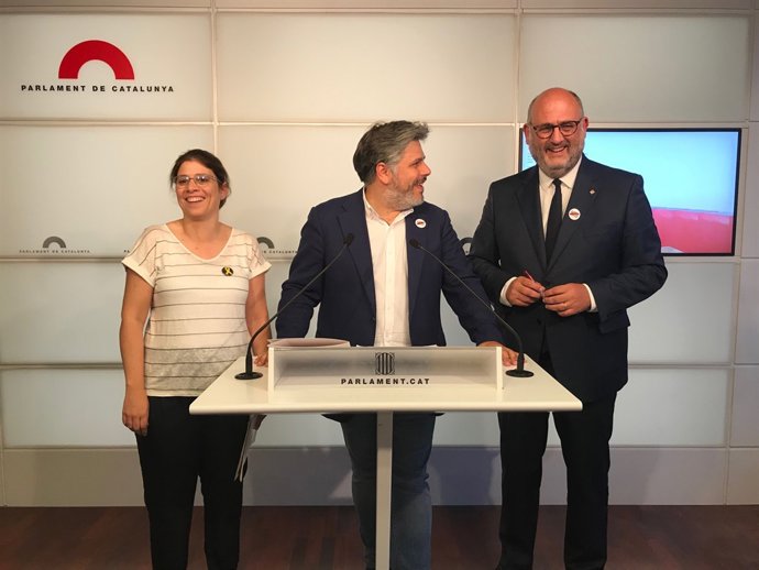 Albert Batet, Gemma Geis, Eduard Pujol (JxCat)