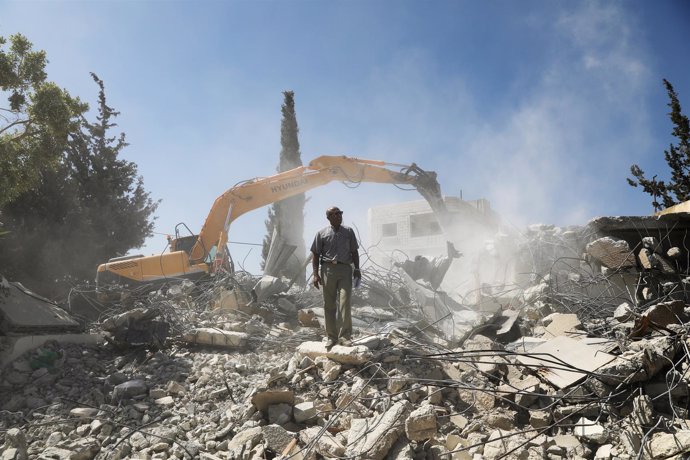 Demolición de la vivienda de una familia palestina en Beit Hanina (Jerusalén)