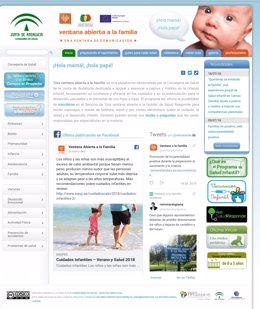 Portal web de 'Ventana abierta a la familia'