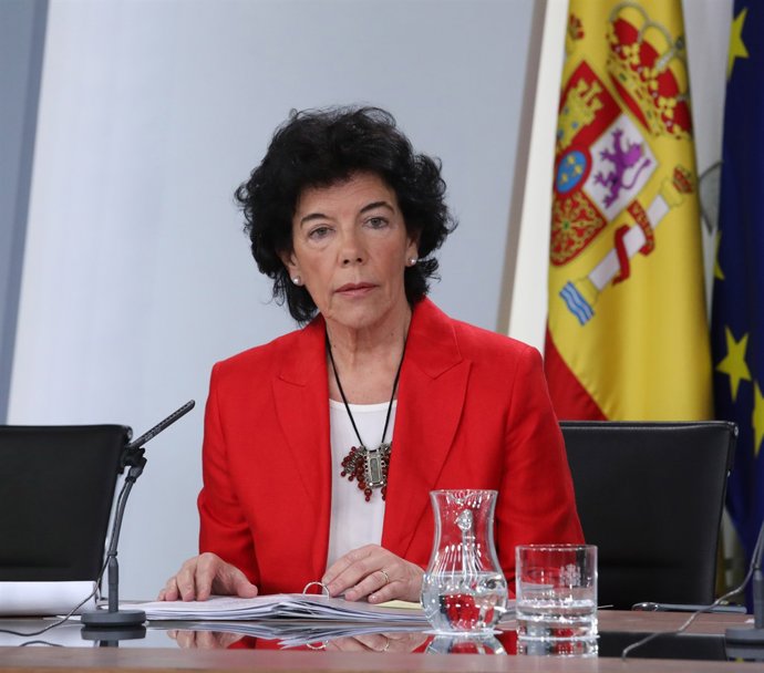 Roda de premsa després del Consell de Ministres de la portaveu del Govern centra