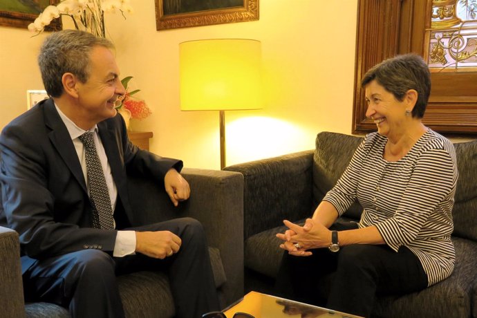 José Luis Rodríguez Zapatero y Teresa Cunillera