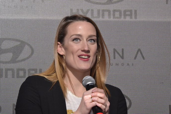 Mireia Belmonte en un acto de Hyundai