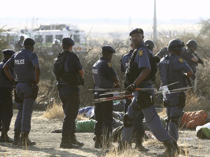 Matanza policial en la mina sudafricana de Marikana