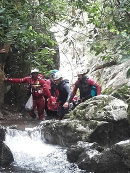 Rescate en barranco 
