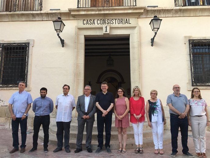 El Consell de la Generalitat Valenciana, con el alcalde de Biar