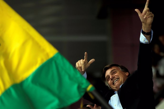 El candidato presidencial Jair Bolsonaro